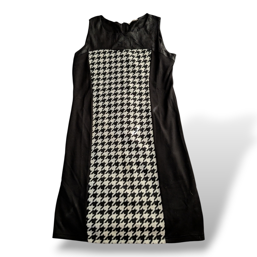 Black and White Houndstooth Dress